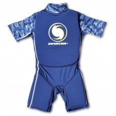Swimline Blue Lycra Boy's Floating Swim Trainer Wet Suit Life Vest Small 9892B   
